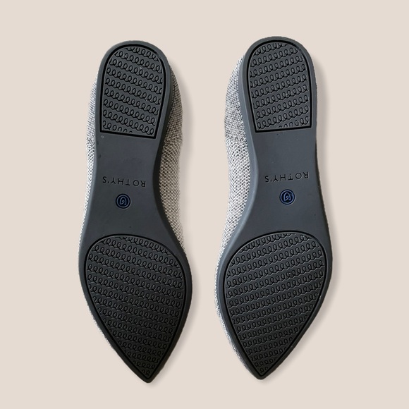 Rothy’s Retired The Point Taupe Heather Grey 6 - Picture 6 of 7